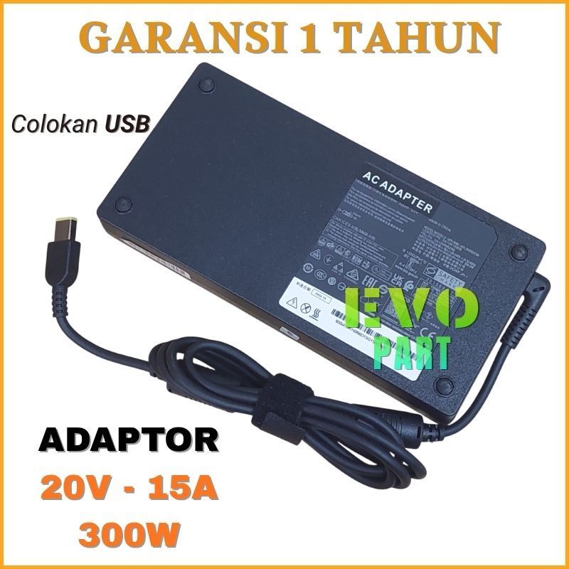Adapter Charger Compatible For Legion 7 Series 20V 15A Slim 300W USB -NEW