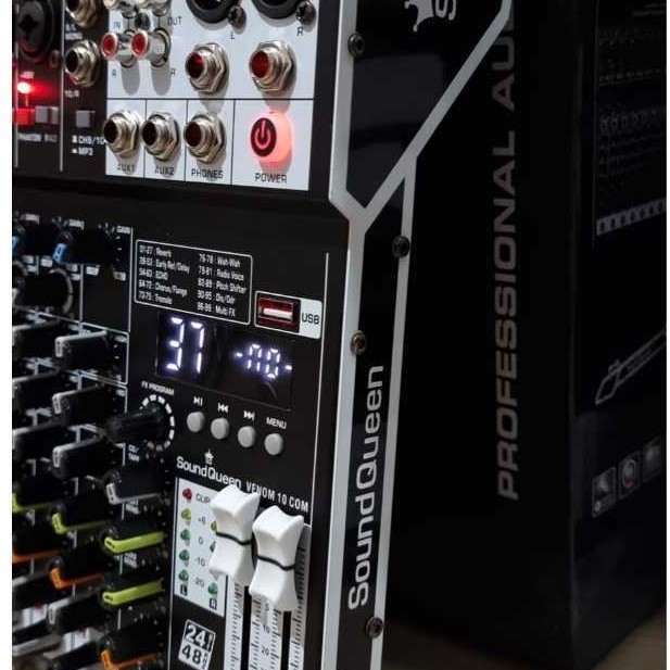 Mixer Audio Soundqueen Venom 10 Com Venom10 Original 10Ch 99Dsp New