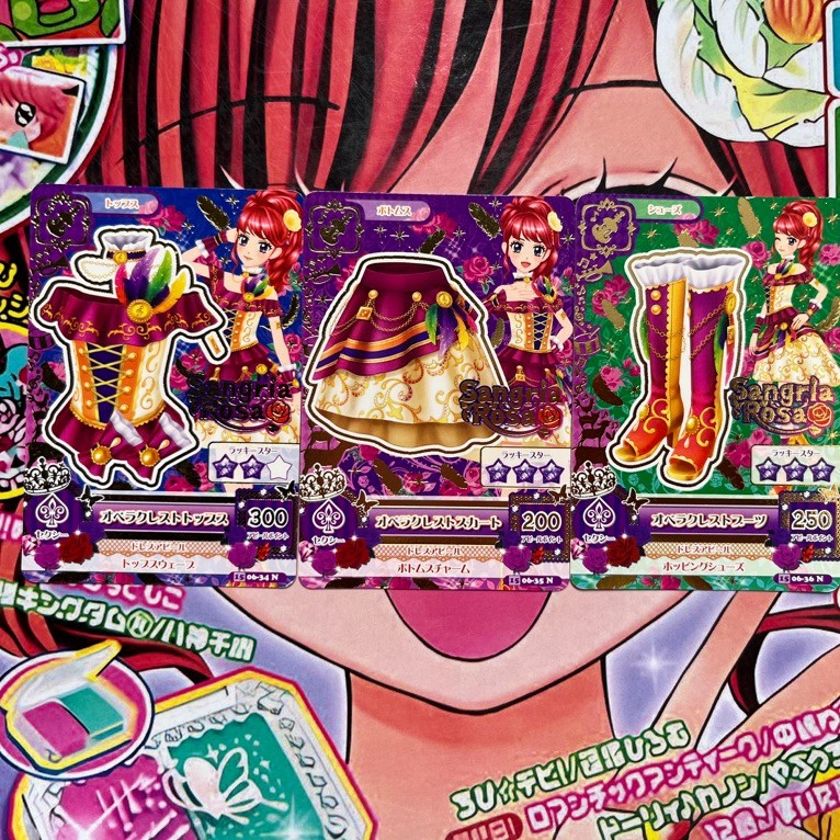 Kartu Aikatsu Juri Kurebayashi Opera Crest Coord Sangria Rosa Fairy Tale Town Musicians Of Bremen Or
