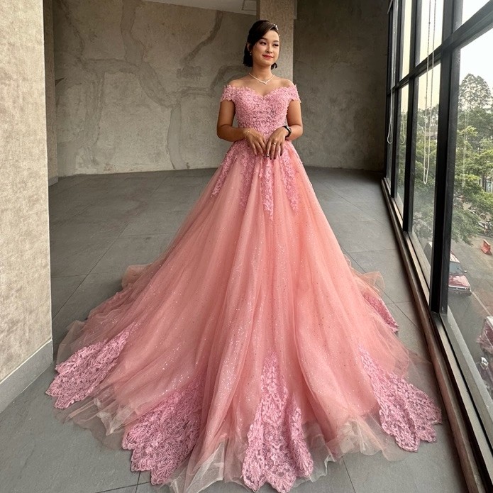 GOWN PINK Party MODEL SABRINA/ gown sweet seventeen /prewedding/ wedding