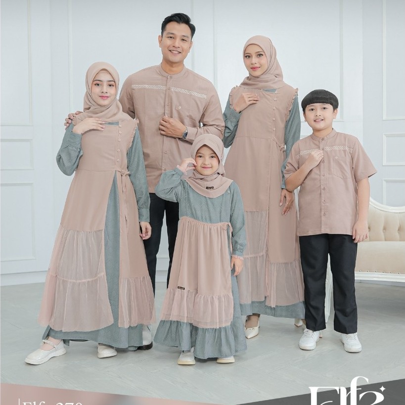 ( Sarimbit Ethica Elfa 270 Kashmeer Green) Gamis Ethica Kagumi 274 Kahfi 262 Kagumi Kids 130 Kahfi k