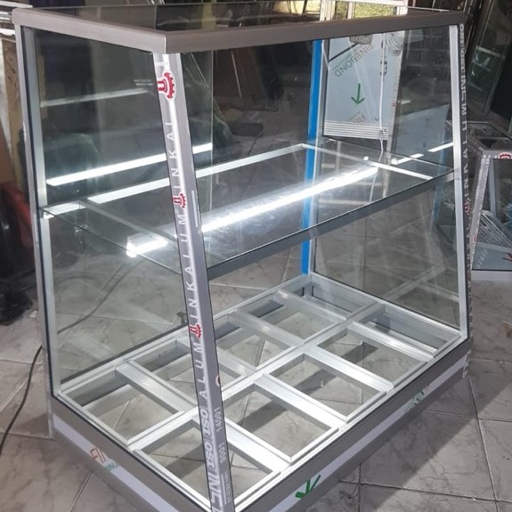 etalase alumunium bain marie prasmanan untuk d atas meja