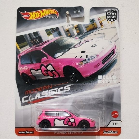 Hotwheels premium Civic EG Hello Kitty