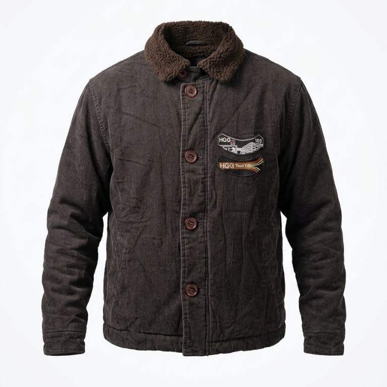 Work Jacket Soleildor, Jaket Corduroy Rare Vintage bekas/second/pl/preloved