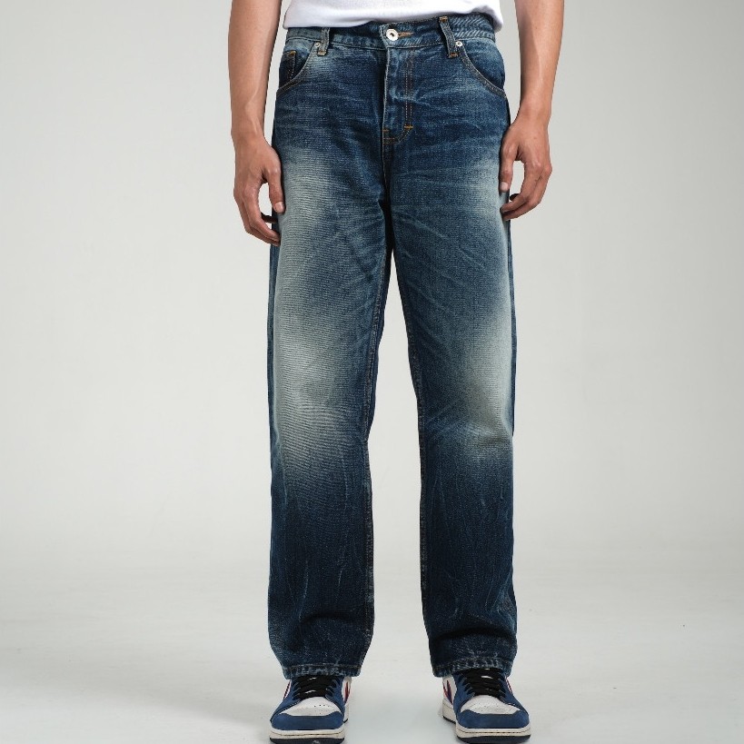 Trondheim Celana Denim Reguler Jeans Valkyrie Ocean Blue