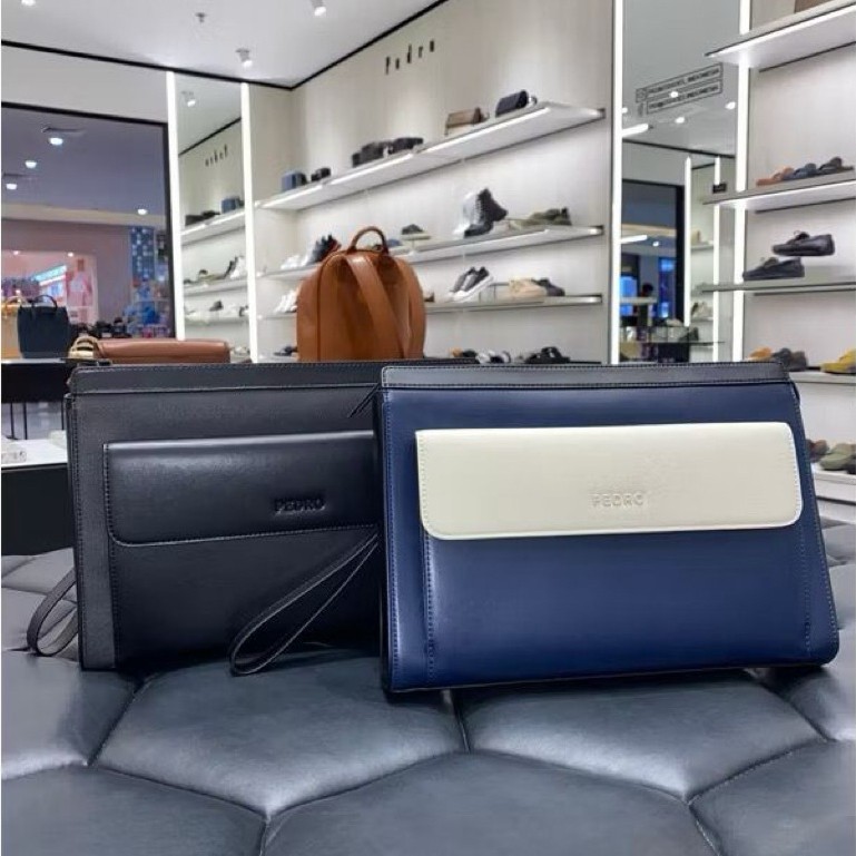 Tas pria clutch pedro original