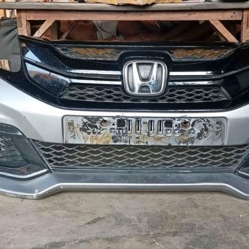 bumper bemper depan set mobilio rs old original black grill