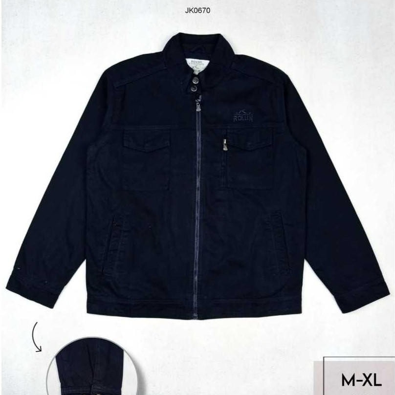 Jaket Rolun Kanvas Pria JK0670