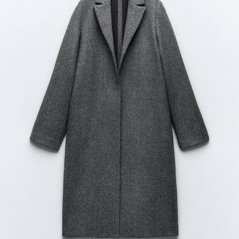 Preloved Zara Coat Grey Original