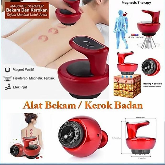 DUDLEY Alat Kerik Elektrik CKEYIN Massager Alat kerok Badan BEKAM