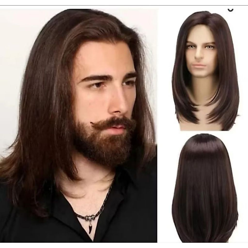 wig pria panjang gondrong
