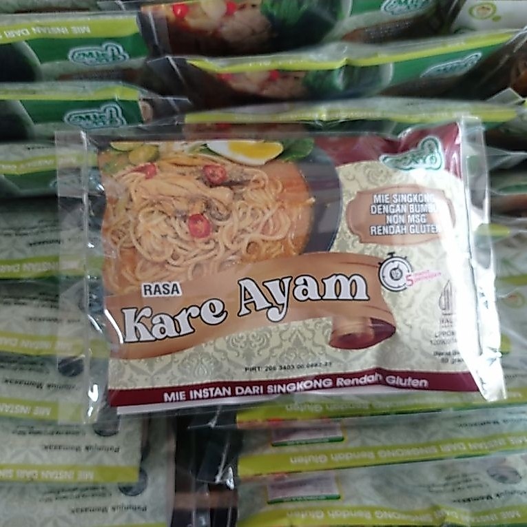 Mie Mocaf Bumbu Kari Ayam Gluten Rendah Non Msg