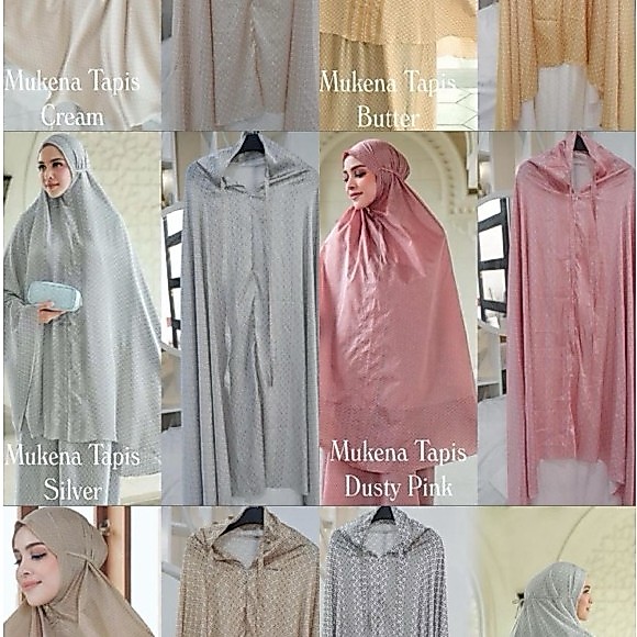 MUKENA / SET PRAYER TAPIS BUTTONSCARVES LOOKLIKE