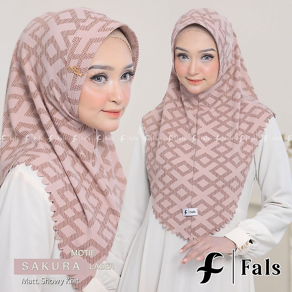 FALS SAKURA//HIJAB INSTAN DEWASA MOTIF//FALS SAKURA