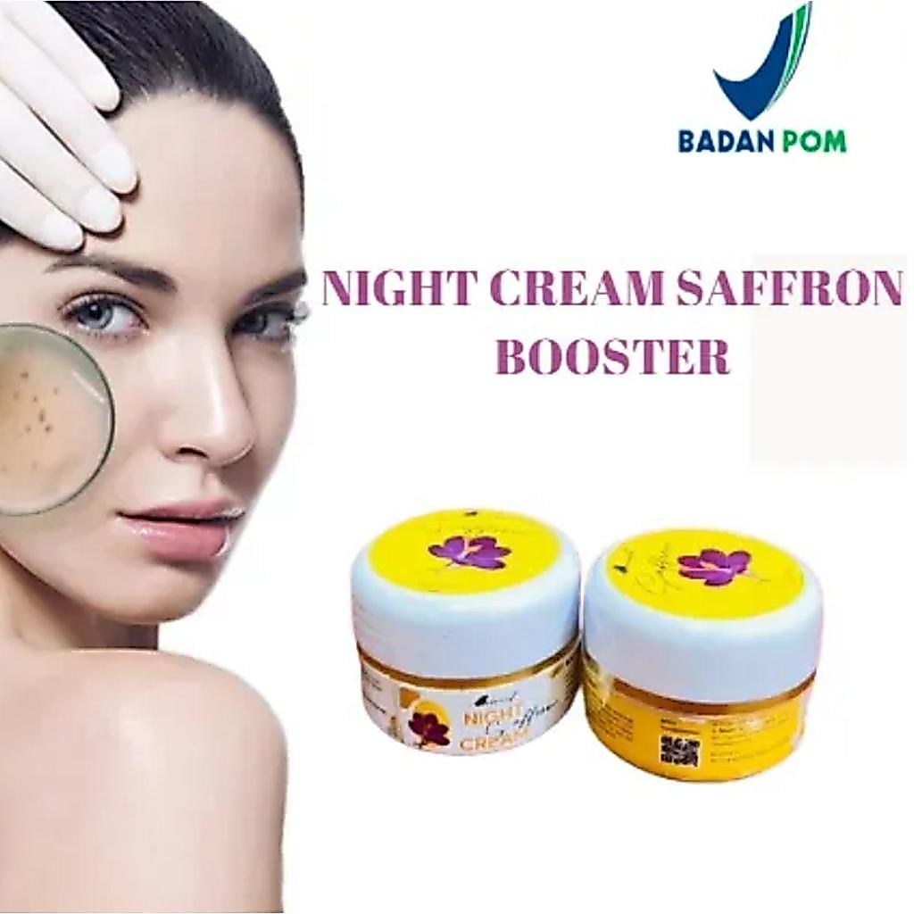 Cream Night Saffron - Cream Day Saffron - 10 gramBPOM Cream Saffron Glowing Booster Termurah Niacina