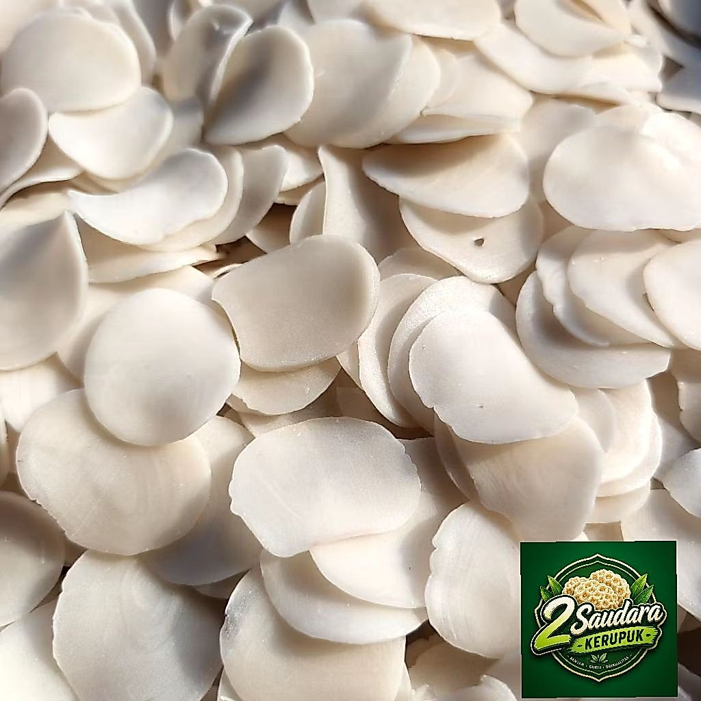 Krupuk Bawang Putih Mentah KRUPUK BAWANG PUTIH MENTAH krupuk mentah Snack Murah Makanan Food