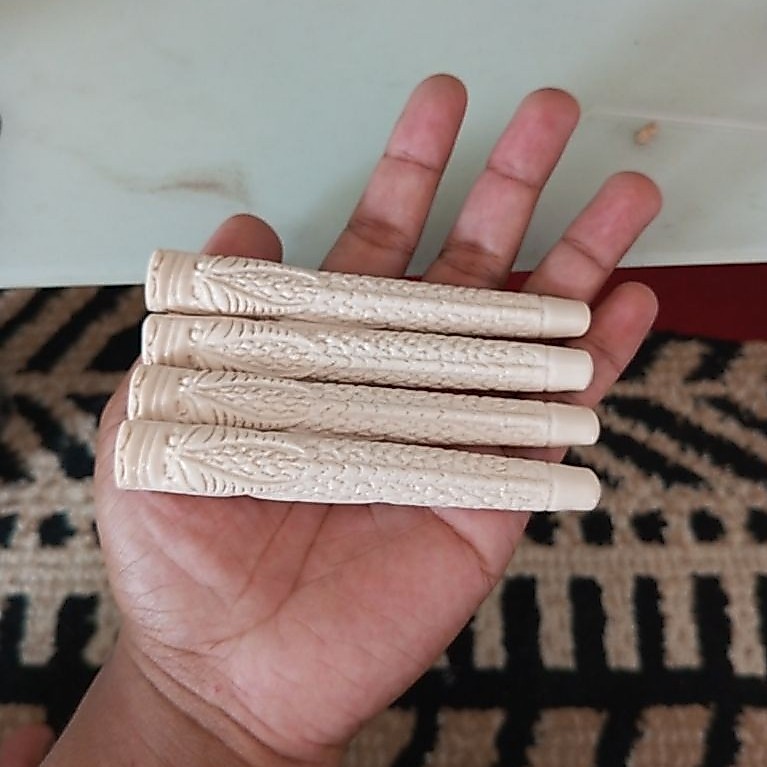 pipa once pipa sari gading panjang 10 sampai 12 semi ukir