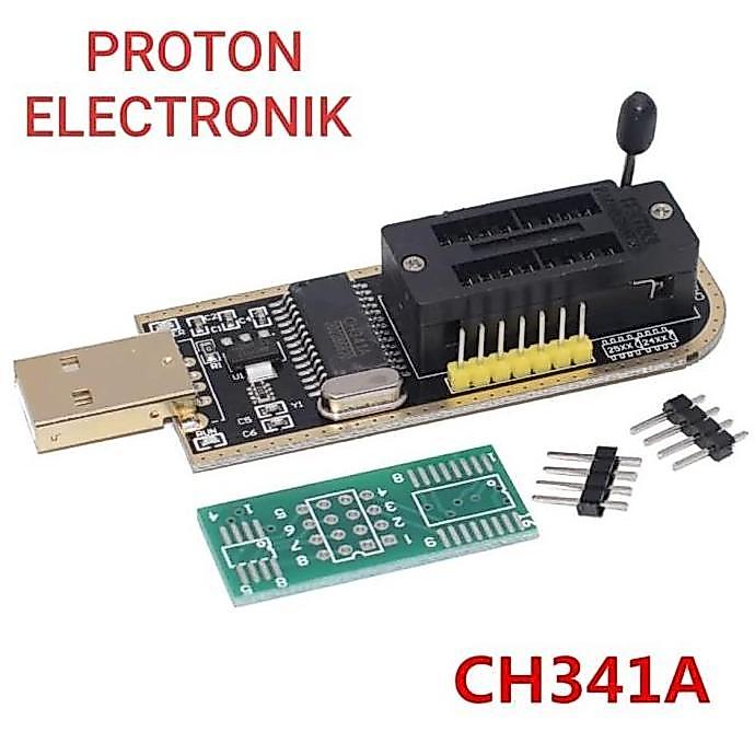 Alat Flash bios IC CH341 CH341A USB Programmer memory eprom TV Laptop