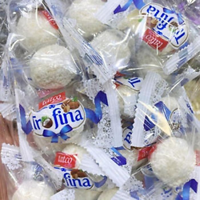 DISKON READY Trofina Tatco Coconut With White Chocolate Coklat Viral Coklat Oleh2 Umroh Coklat