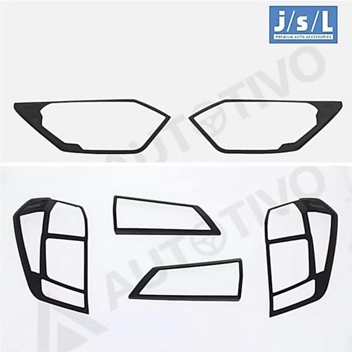 Calya Sigra 2016 2017 2018 Paket Garnish Depan Belakang Head Tail Lamp Mobil Variasi Hitam Black Dop