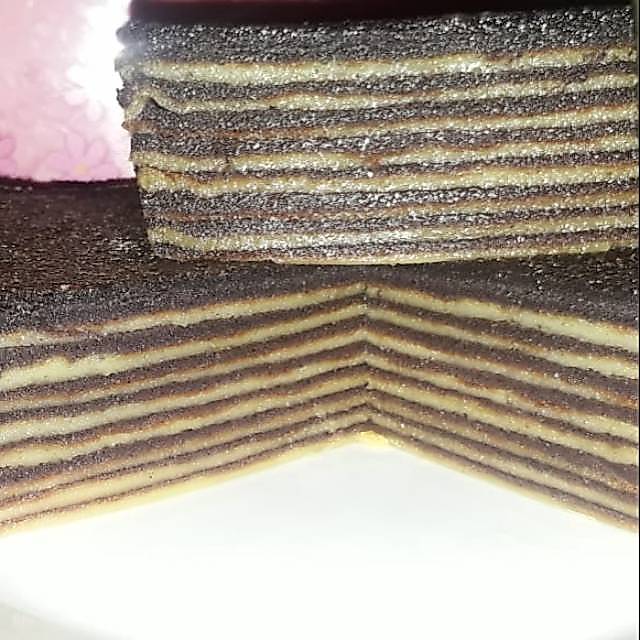 Engkak ketan hitam putih/kue khas palembang