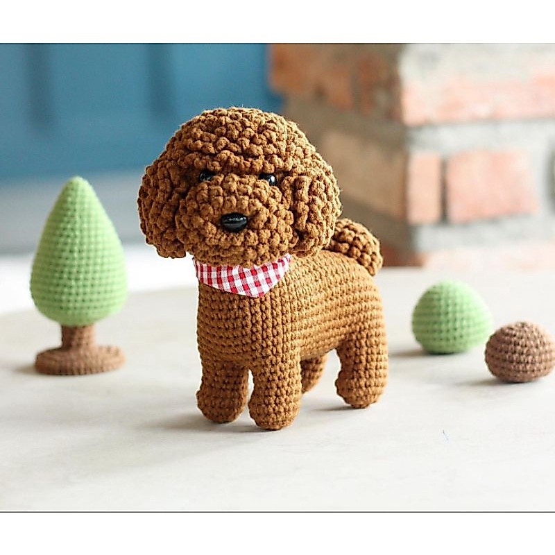 BONEKA RAJUT ANJING POODLE