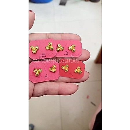 ACC anting bunga matahari anting emas wanita emas london 24karat 99.9% 2gram