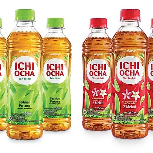 Minuman ichi ocha teh botol 350 ml (1 botol)