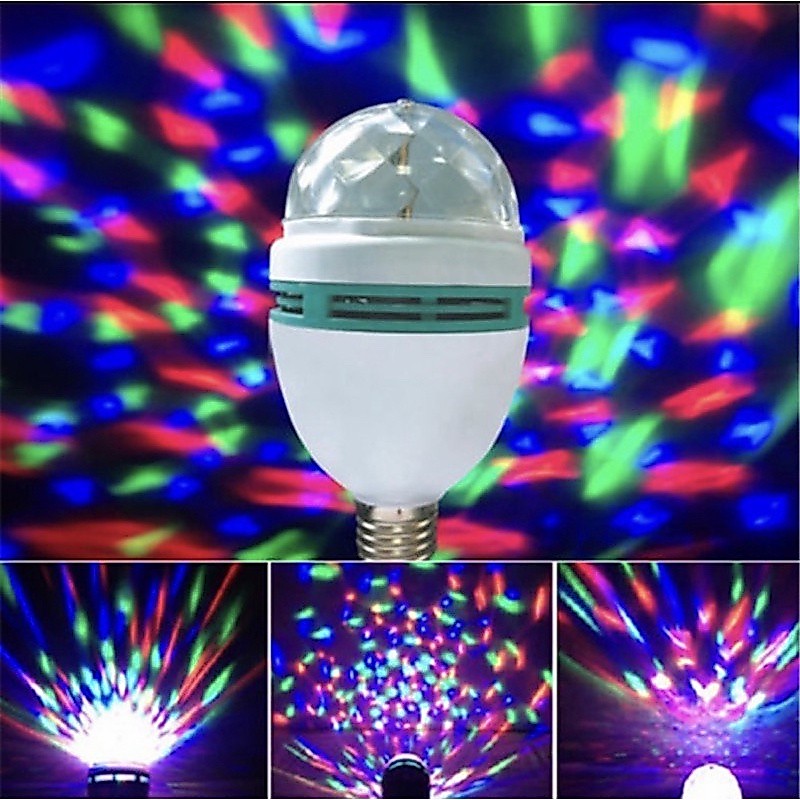 JH LAMPU BOHLAM DISCO LED FITTING TUMBLR MINI OTOMATIS BOLA LAMPU