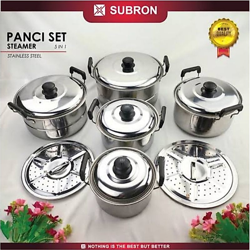 COD PANCI SET 12PCS + STEAMER HAPPY CALL HC SUBRON SHENAR