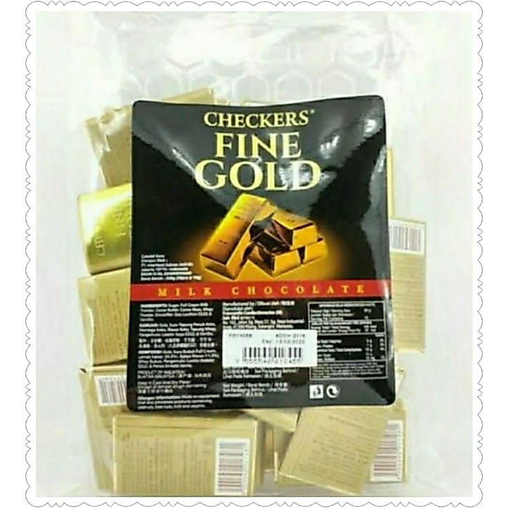 Cokelat Checkers Fine Gold 300gr