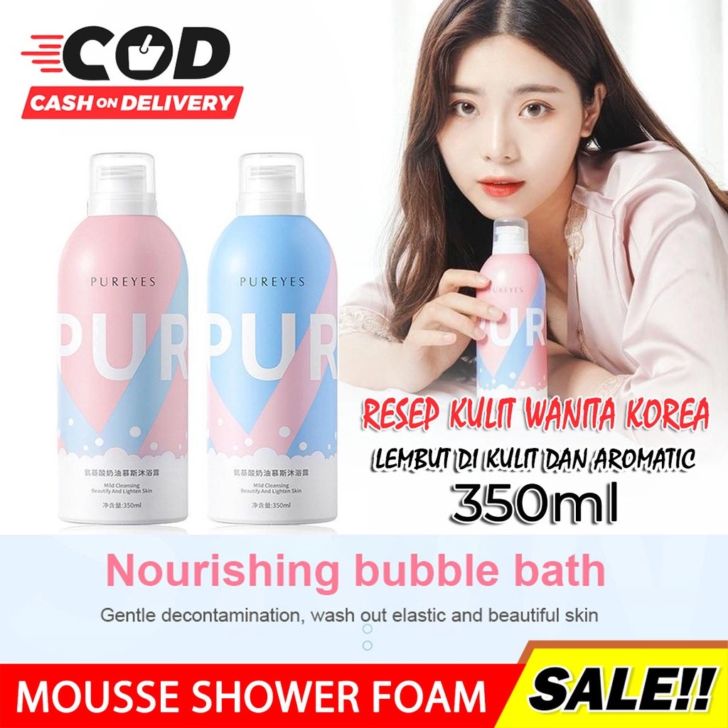 Sabun Mandi Korea Pureyes Glow Whitening Gel Shower Foam Memutihkan & Melembabkan Badan