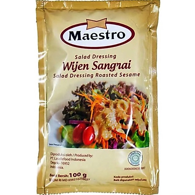 maestro saus wijen sangrai 100g - maestro salad dressing wijen sangrai