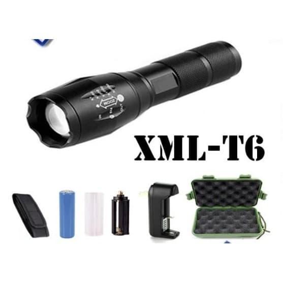 Senter XML-T6 XPE COB Led Swat Police Light Recharge - XML-T6