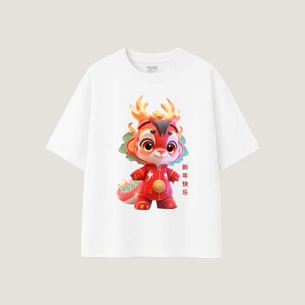 Weenel T-Shirt Oversize Dragon CNY