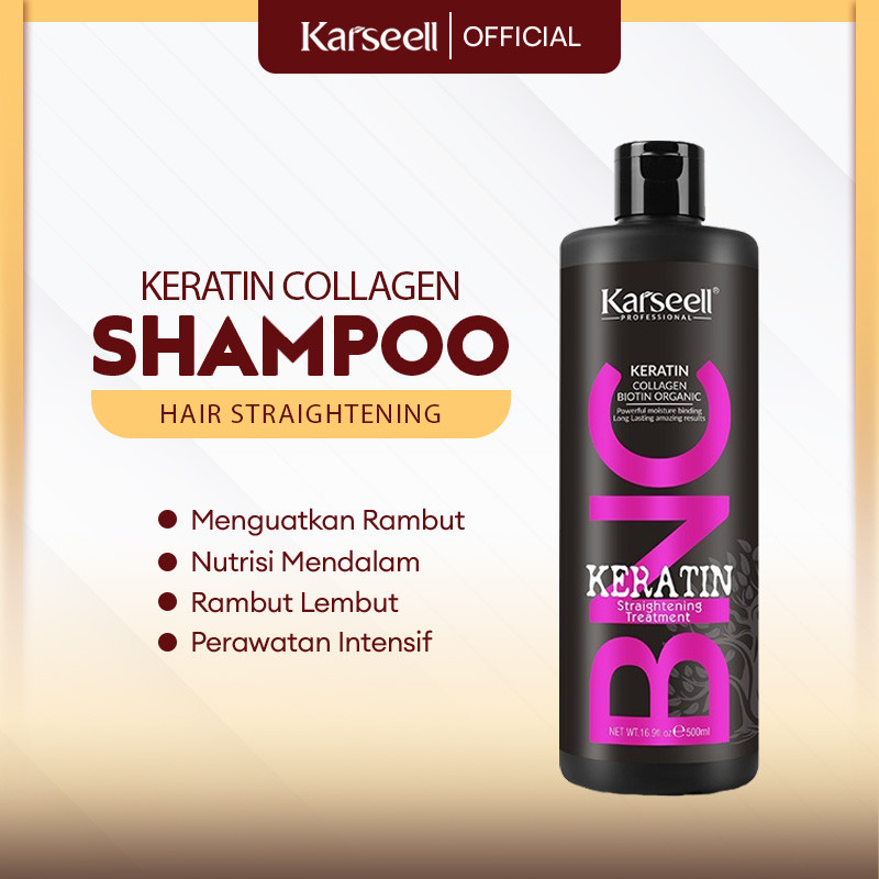 KARSEELL OFFICIAL - BNC Shampoo Perawatan Rambut Lembut Keratin Treatment Smooth Hair Care With Coll