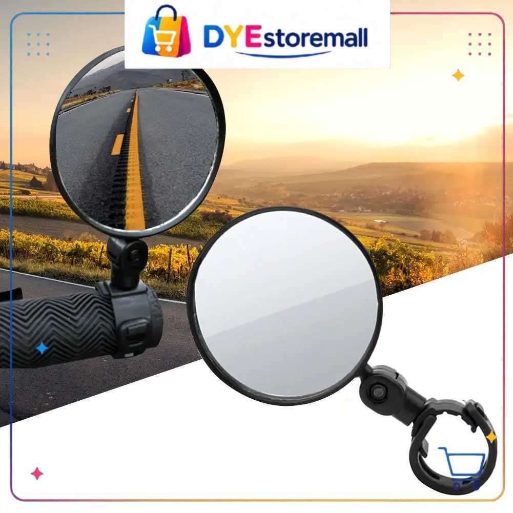 Spion Sepeda TaffSPORT Rearview Mirror 360 Derajat Bike Blindspot Handlebar Adjustable Anti Getar Ka
