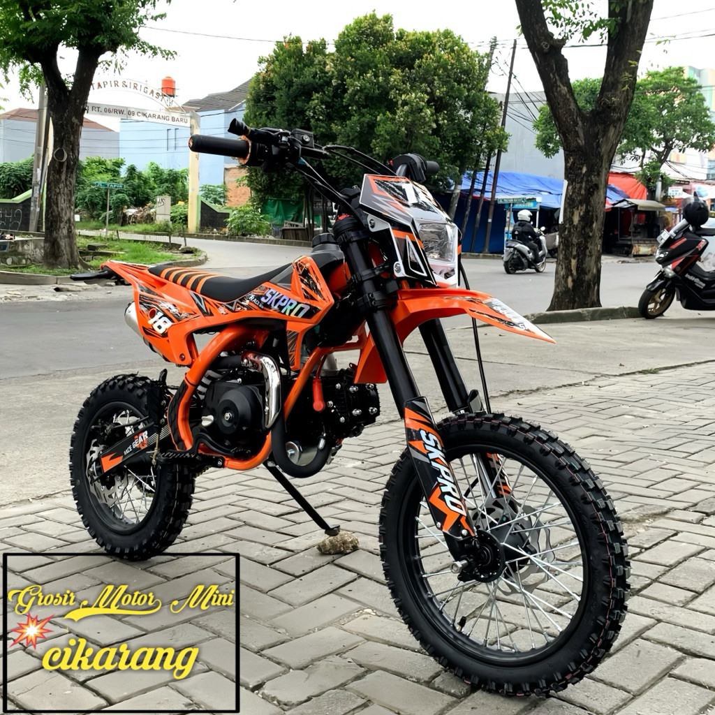 FLASH SALE MOTOR MINI TRAIL 110CC SK PRO RING 14/12 MESIN 4TAK ( MATIC / MANUAL )