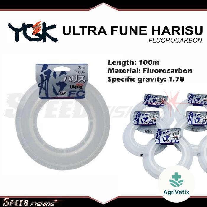 Senar Leader Ygk Ultra Fune Harisu Fluorocarbon 100m Line - 3.5