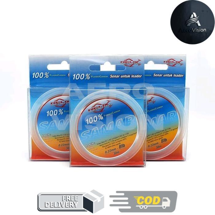 Senar Leader Relix Nusantara - SAMAR Fluorocarbon 25 Meter I Tahan Gesek - Action Lure terlihat Natu