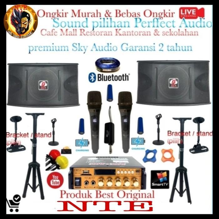paket Karaoke set sound 10 inch Sky Audio premium Audio Musik Hd