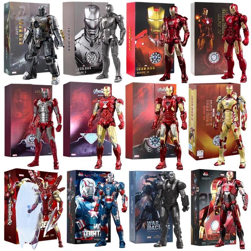 Marvel Avengers ZD Toys Iron Man MK3 MK1 MK6 MK7 MK5 Tony Stark Iron Patriot War Machine Action Figu