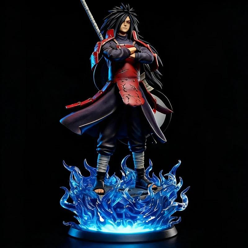 25cm/42cm Anime Naruto GK Uchiha Madara CW Gatekeeper Ver Light Up Figure PVC Statue Collect Model T