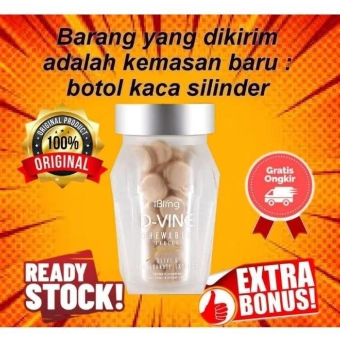 Ready Ori DVINE COLLAGEN CANDY ORIGINAL PERMEN PEMUTIH KULIT D-VINE 100% ORI