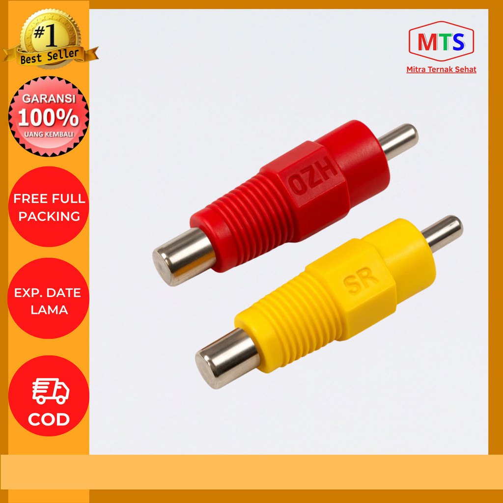 NIPPLE DRAT MERAH KUNING - NIPEL DRAT MERAH KUNING / Nipple Ayam Broiler / Alat Ternak Ayam