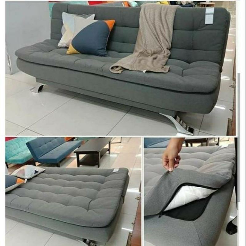 BIG SALE AUDREY GREY SOFA BED INFORMA / SOFABED INFORMA MURAH