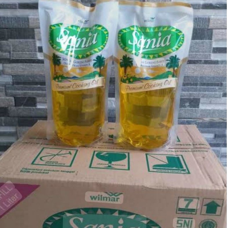 Minyak Sania 1 liter 1 dus isi 12 pcs