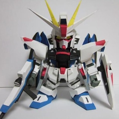 (Mainan Kertas) DIY Papercraft SD ZGMF-X10A Freedom
