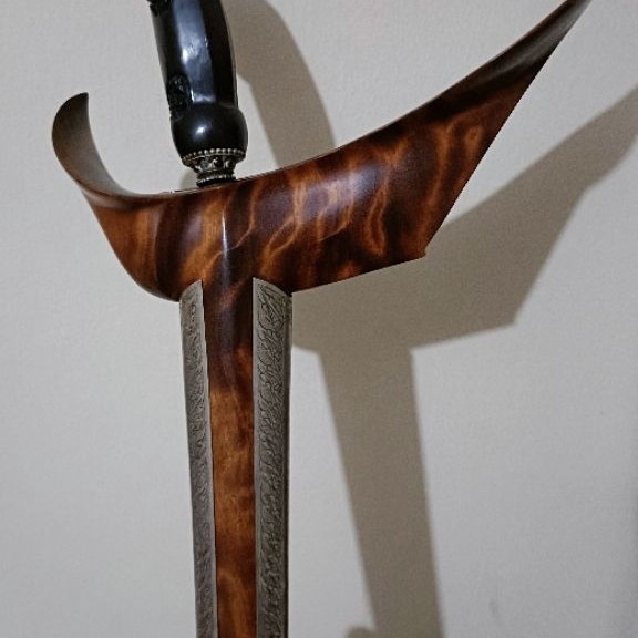 keris Majapahit Luk 5 dapur kalanadah kinatah emas asli pamor tambal original tua