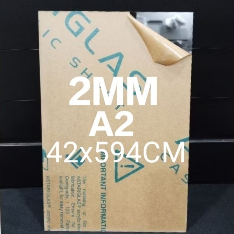 Akrilik Lembaran 2mm A2 Akrilik Bening pemotongan mesin laser cutting
